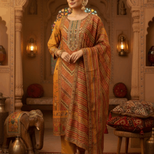 skd mustard color fabric cotton blend